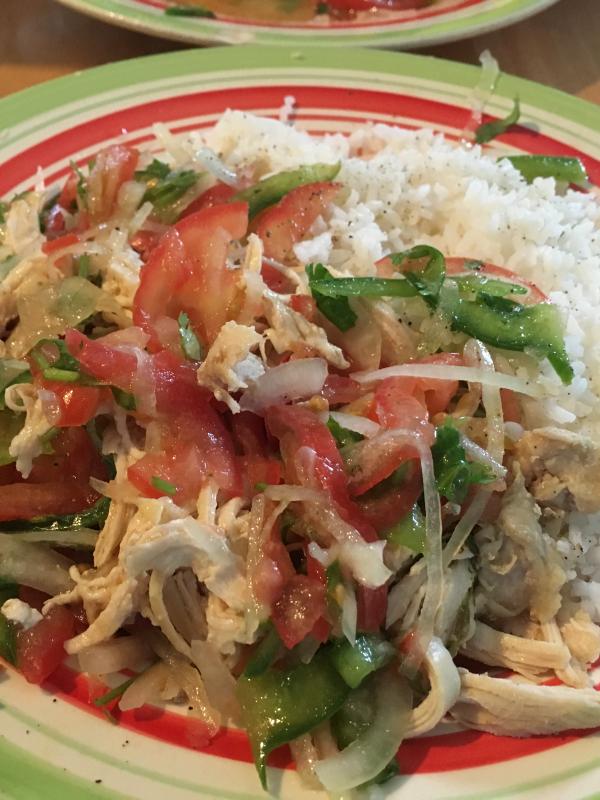 Chicken Seviche with Rice