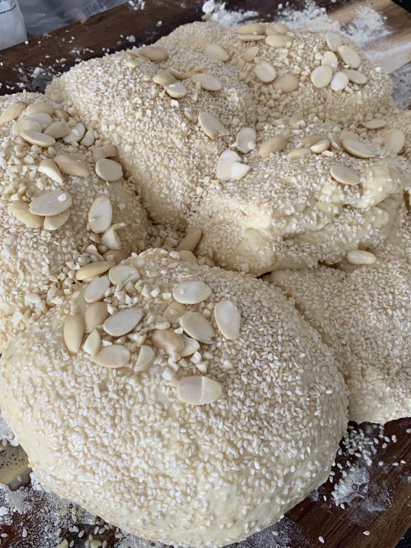 Sesame Almond Hallah 🍞 Bread photo 12