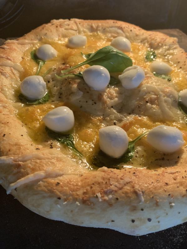Deluxe Cheddar Parmigiana Basil 🌿 Pizza photo 9