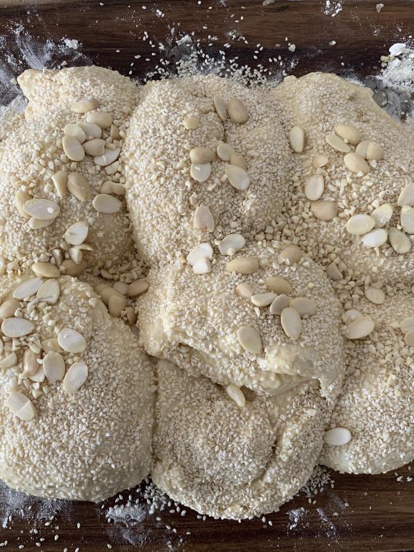 Sesame Almond Hallah 🍞 Bread photo 11