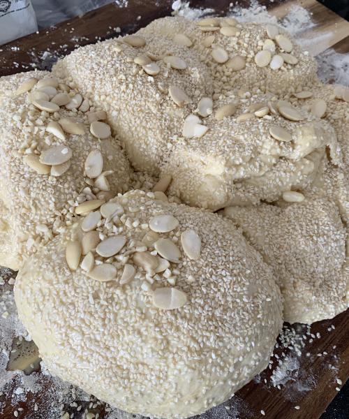 Sesame Almond Hallah 🍞 Bread photo 12