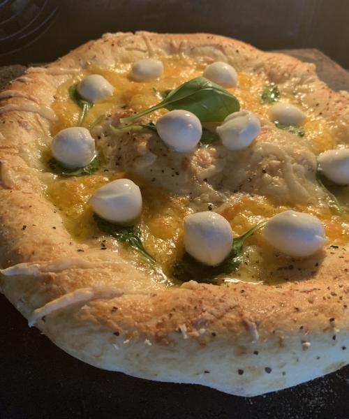Deluxe Cheddar Parmigiana Basil 🌿 Pizza photo 9